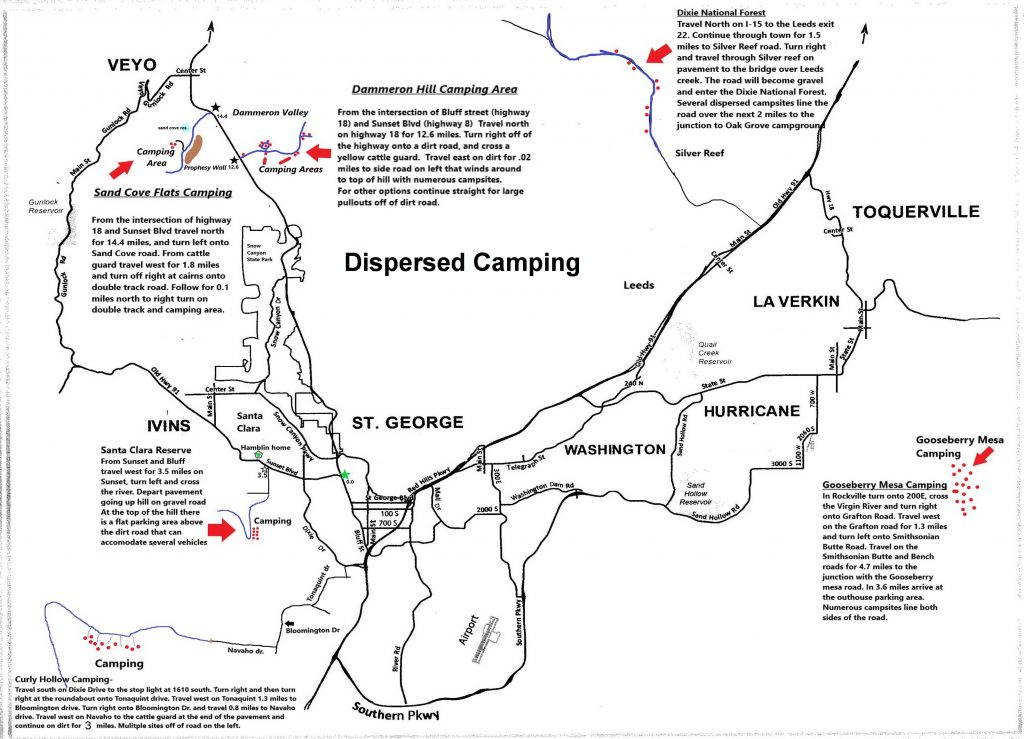 Dispersed/Primitive Camping near Saint Utah Zion Area Info